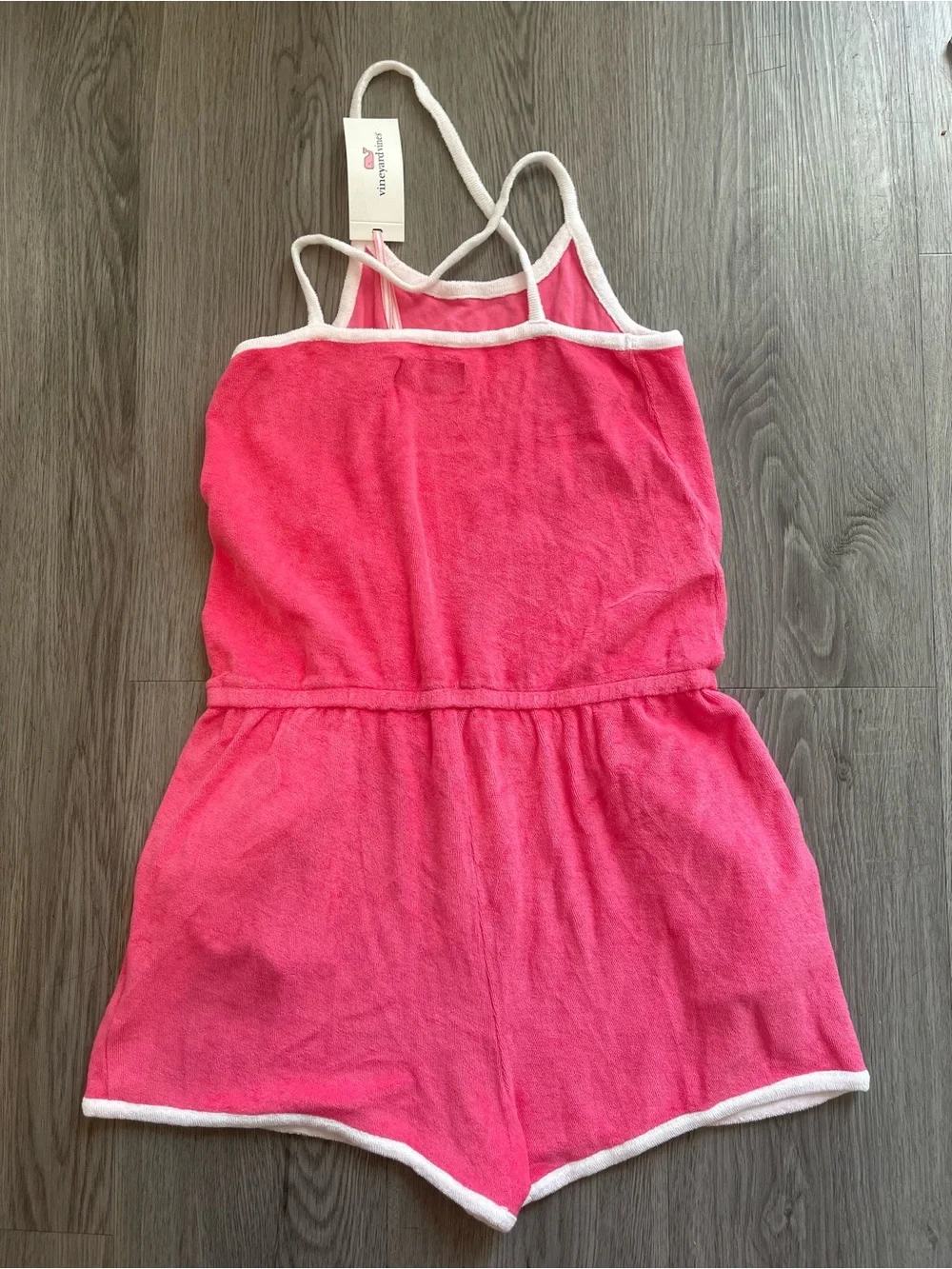NWT girls vineyard vines terry towel romper